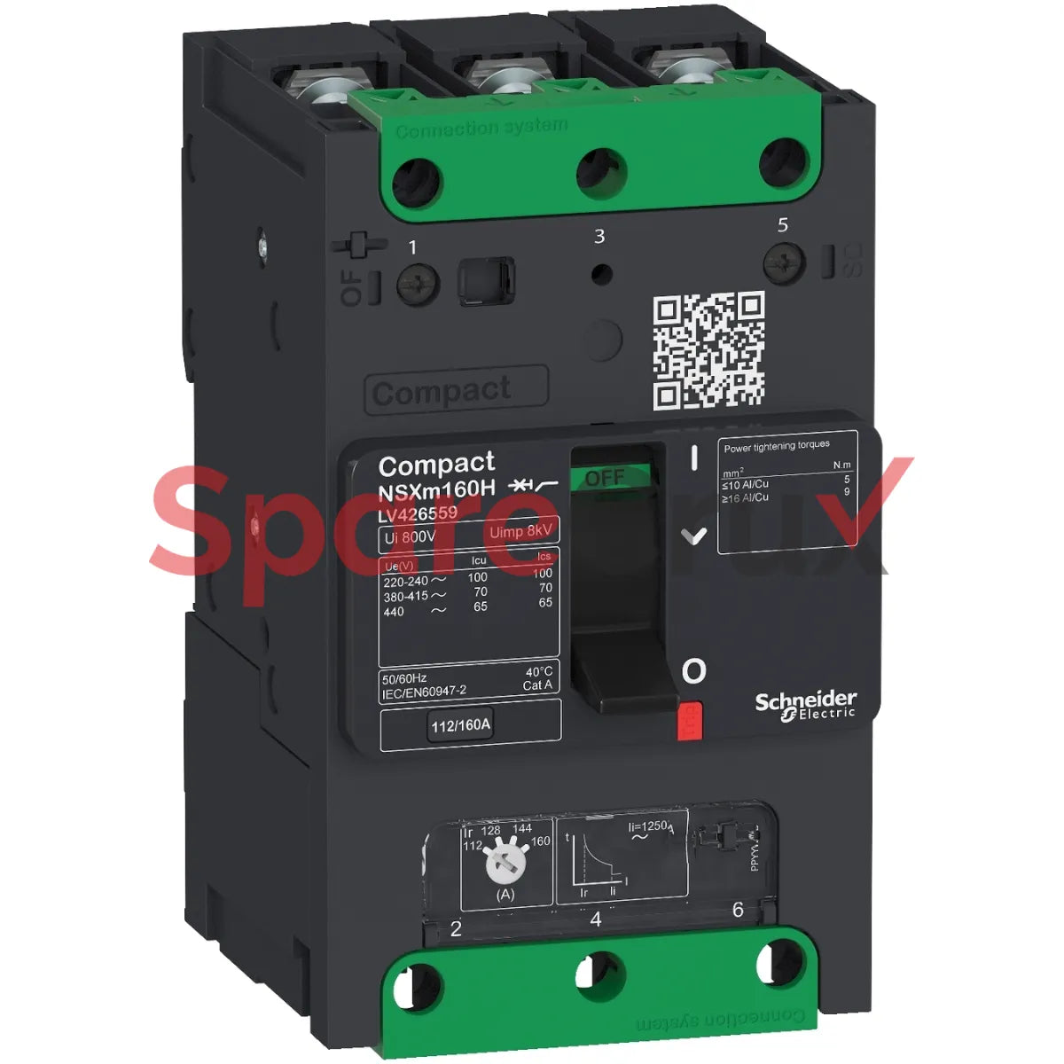 LV426450 | SCHNEIDER ELECTRIC | circuit breaker Compact NSXm 16A 3P 50kA at 380/415V(IEC) compression lug