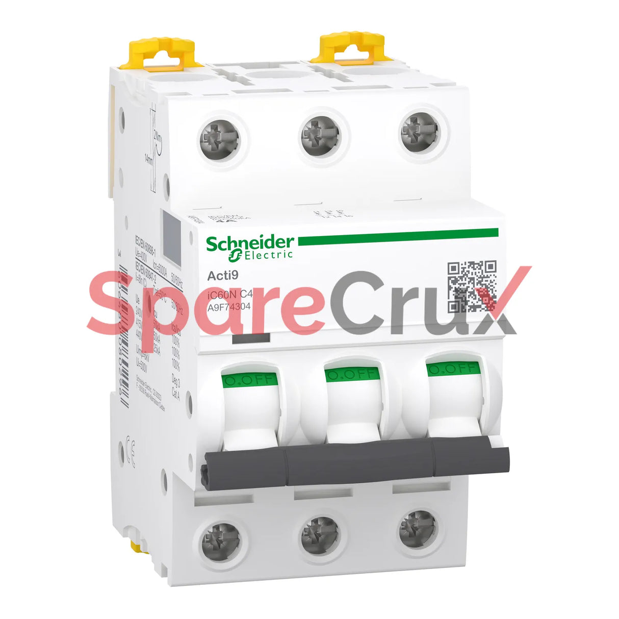 A9F74340 | SCHNEIDER ELECTRIC | 3-Pole 40A Miniature Circuit Breaker, C Curve
