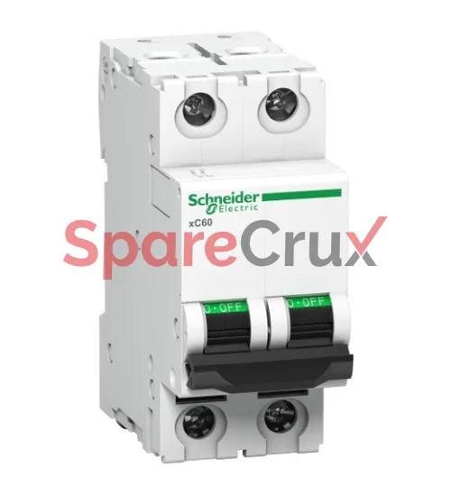 A9N2PD5C | SCHNEIDER ELECTRIC | Acti9 xC60 Miniature Circuit Breaker 2-Pole | 0.5 A | C-Curve | 10 kA