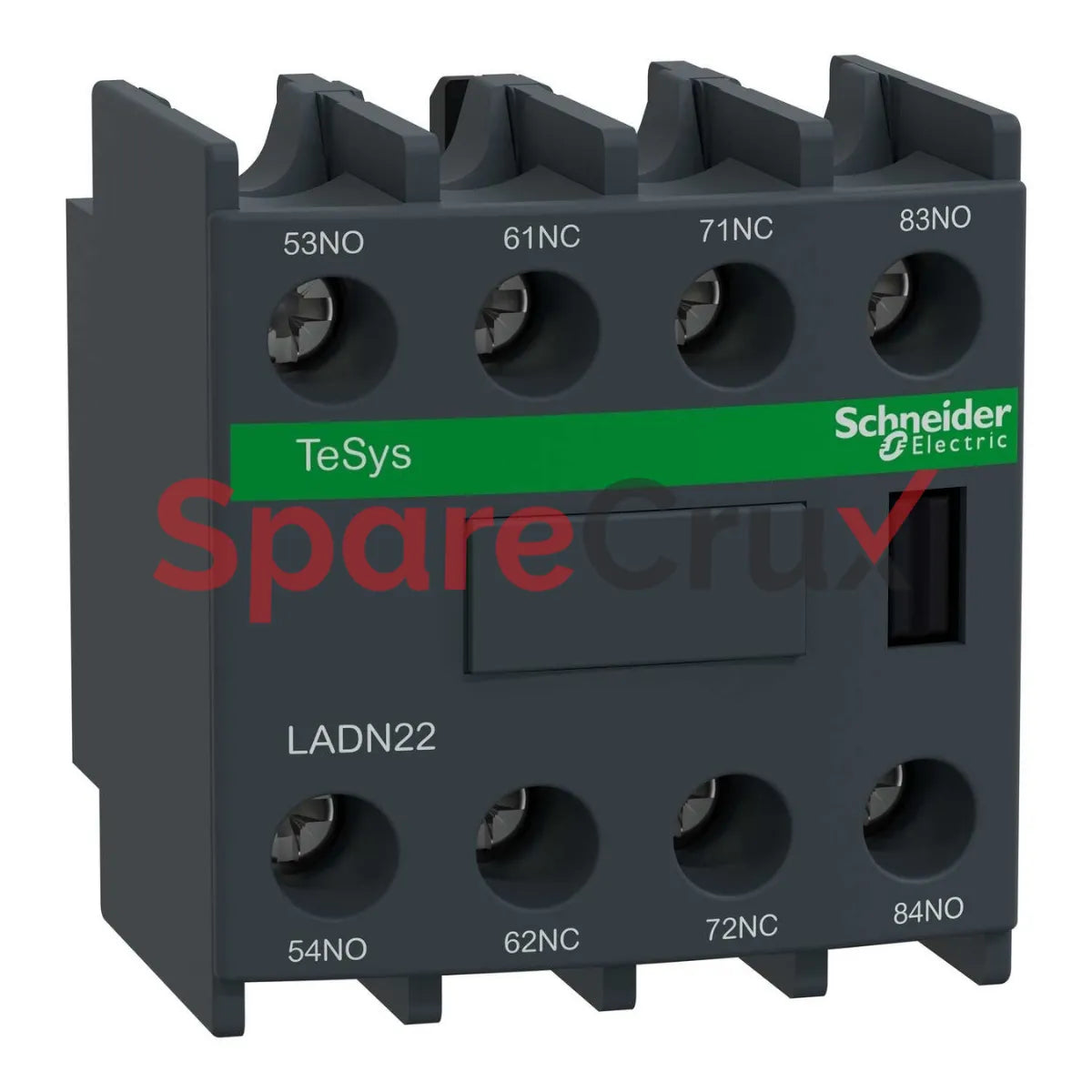LADN22 | SCHNEIDER ELECTRIC | Auxiliary Contact Block, TeSys D, 2NO + 2NC, Front Mounting, Screw Clamp Terminals