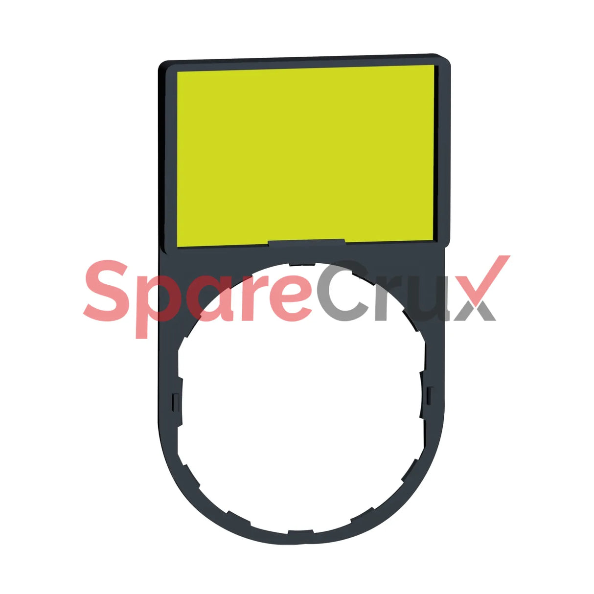 ZBY6102 | SCHNEIDER ELECTRIC | Blank Legend Holder for Harmony XB4/XB5, 30×50 mm, Dual-Color (White/Yellow)