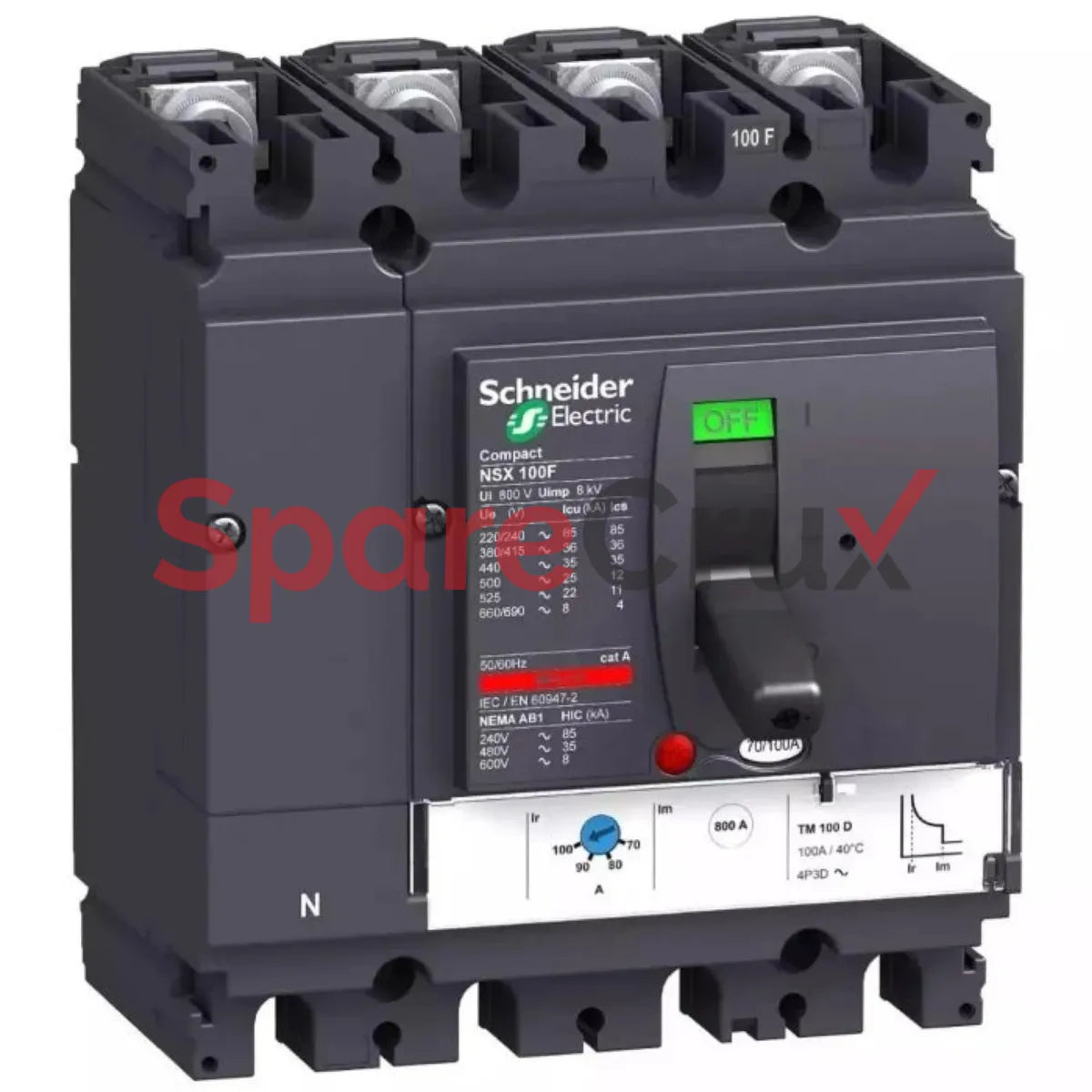 NXS100-630 | SCHNEIDER ELECTRIC |  ComPacT NSX 100–630 A Molded Case Circuit Breaker (MCCB)