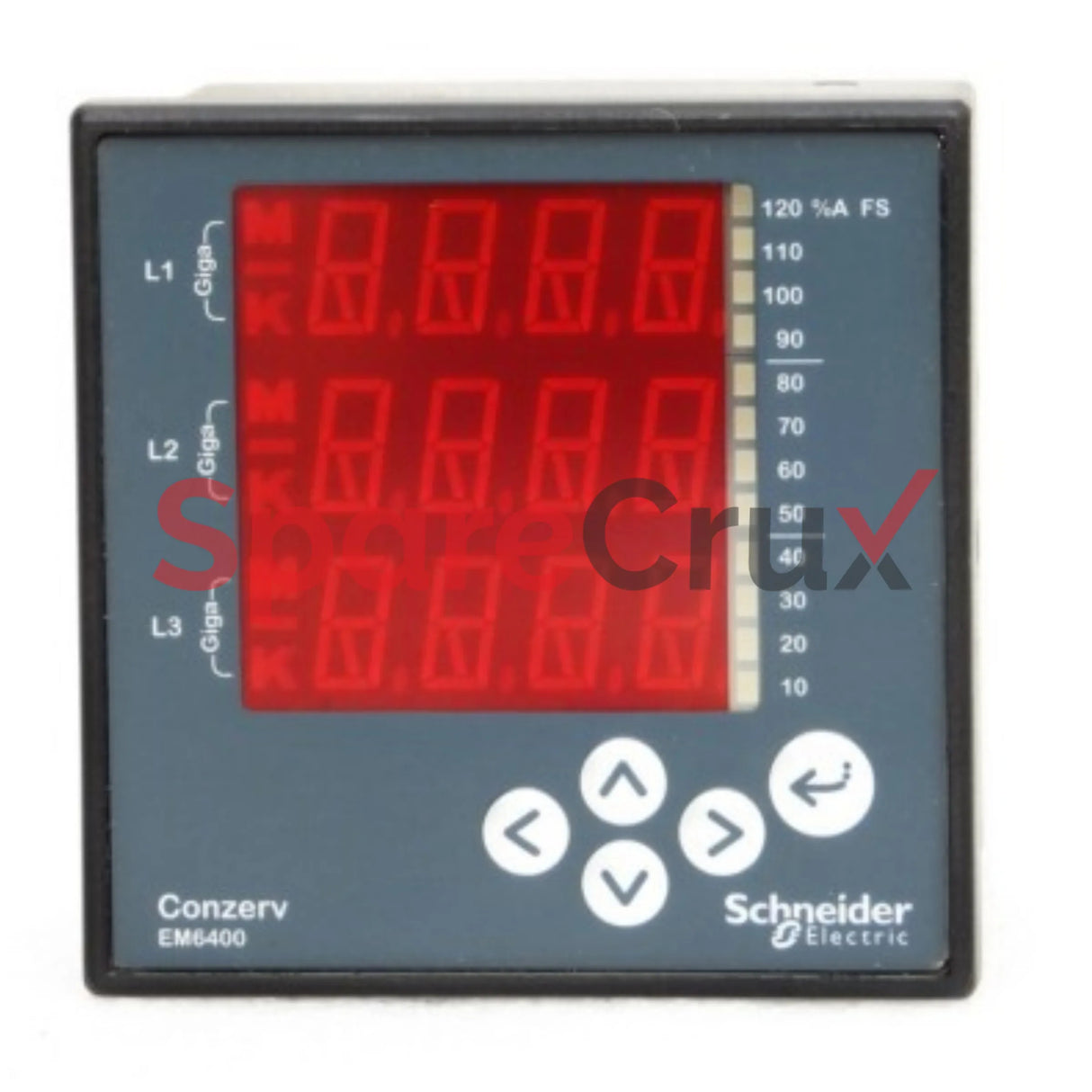 EM6400 | SCHNEIDER ELECTRIC | Conzerv 3‑Phase Class 1.0 Power & Energy Meter, RS‑485 / Modbus