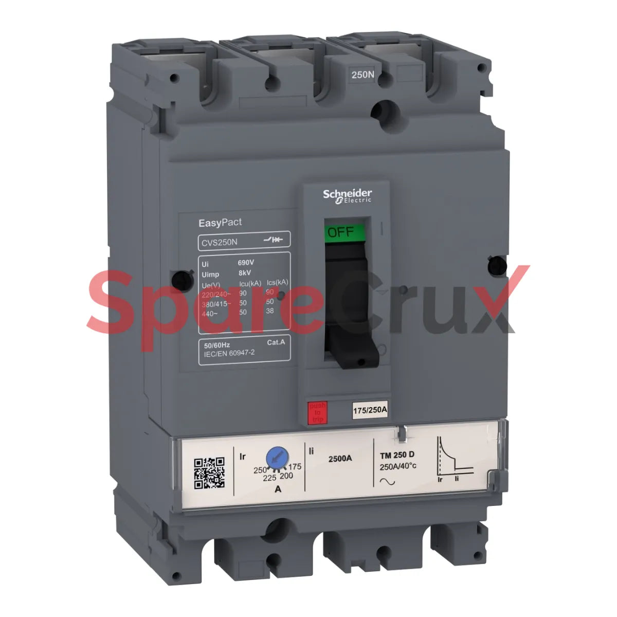 LV510475 | SCHNEIDER ELECTRIC | Easypact CVS - CVS100N Circuit Breaker - 3P/3D