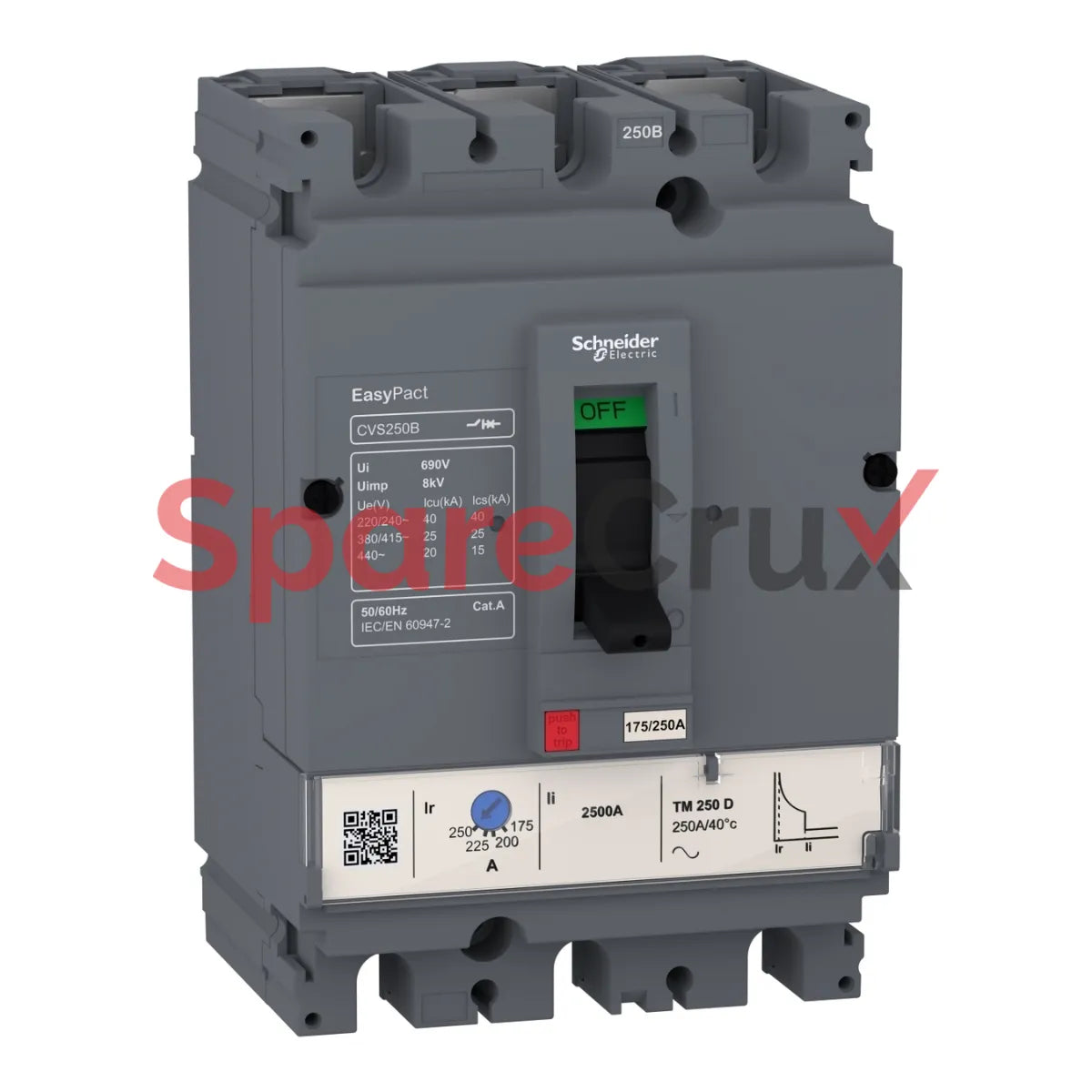 LV516303 | SCHNEIDER ELECTRIC | Easypact CVS - Interruptor Automático CVS160B TM160D - 3P/3R