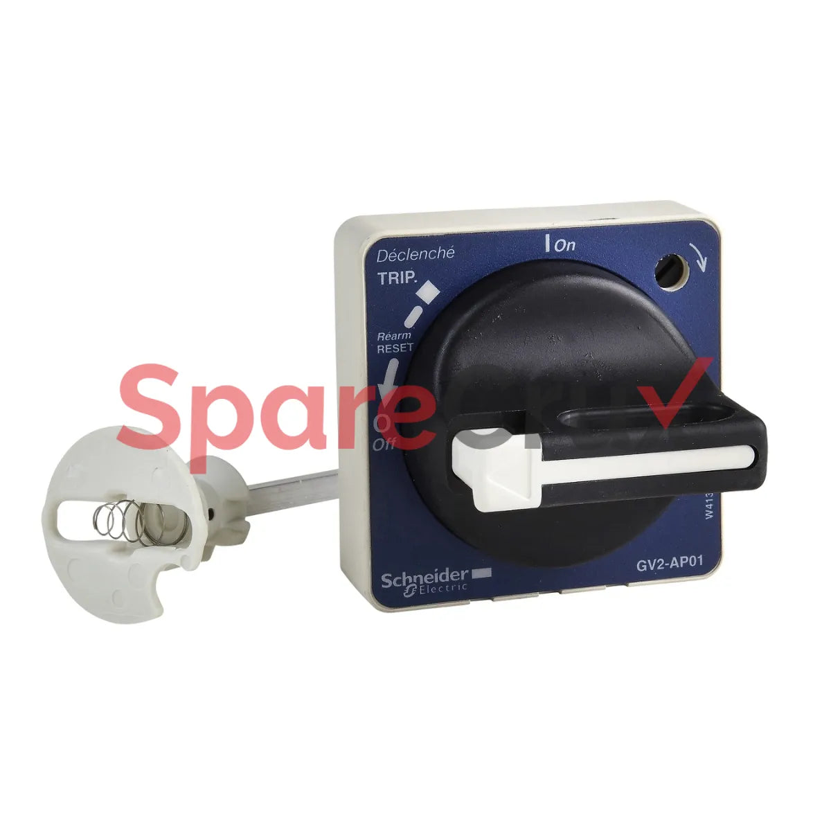GV2-AP01 | SCHNEIDER ELECTRIC |  Extended rotary handle kit, TeSys GV2, IP54, black handle, with trip indication, for GV2L-GV2P