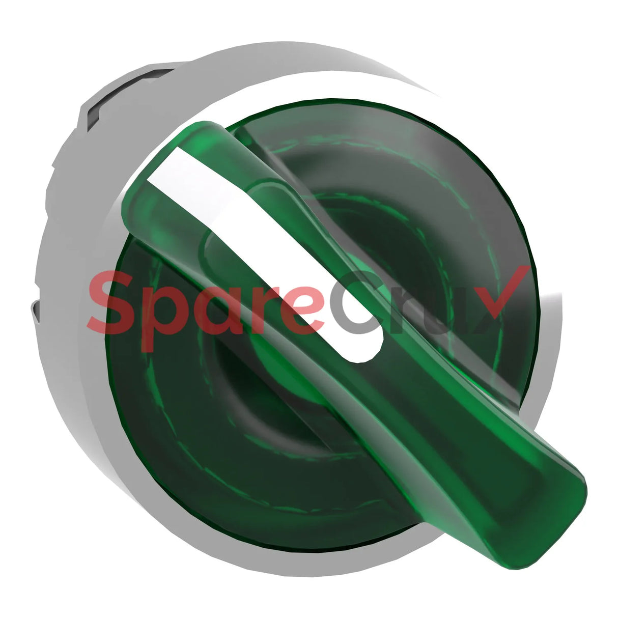 ZB4 BK1233 | SCHNEIDER ELECTRIC | Green Illuminated Selector Switch Head, 22mm, 2-Position, Stay-put, Harmony XB4 Series