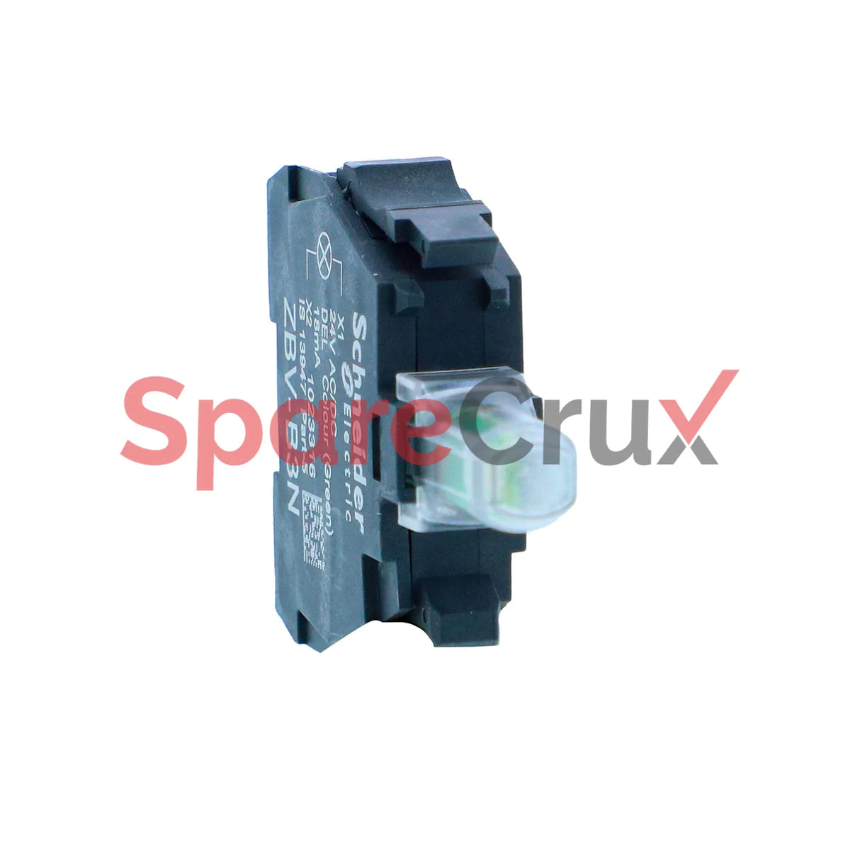 ZBV-B3N | SCHNEIDER ELECTRIC |  Light block for head 22mm, Harmony XB5N XB7N, green, integral LED, 24V AC DC