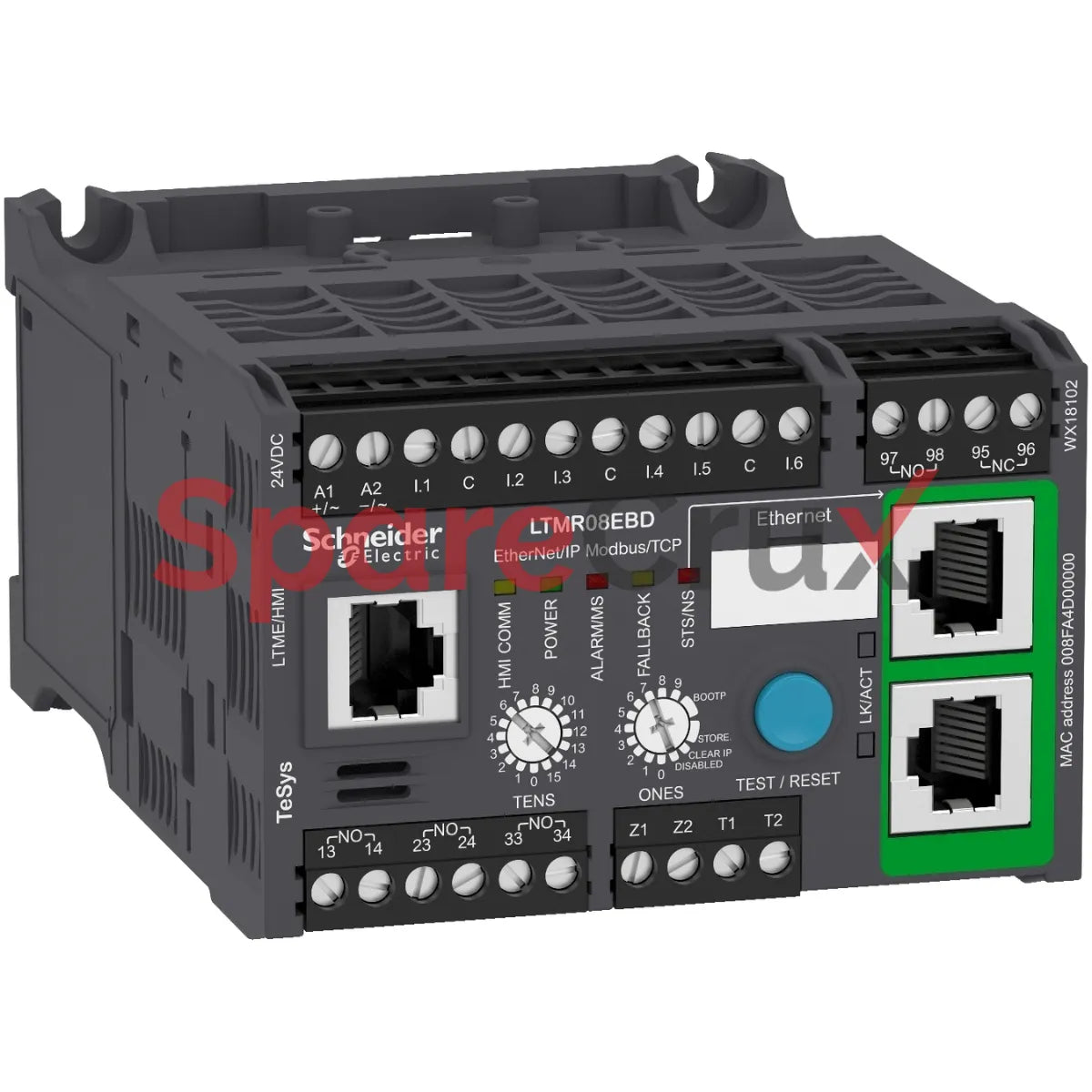 LTMR08EBD | SCHNEIDER ELECTRIC | Motor controller LTMR TeSys T - 24 V DC 8 A for Ethernet TCP/IP