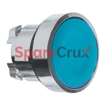 XB4 BA6  | SCHNEIDER ELECTRIC | Push button head, Harmony XB4, metal, flush, blue, 22mm, spring return, unmarked