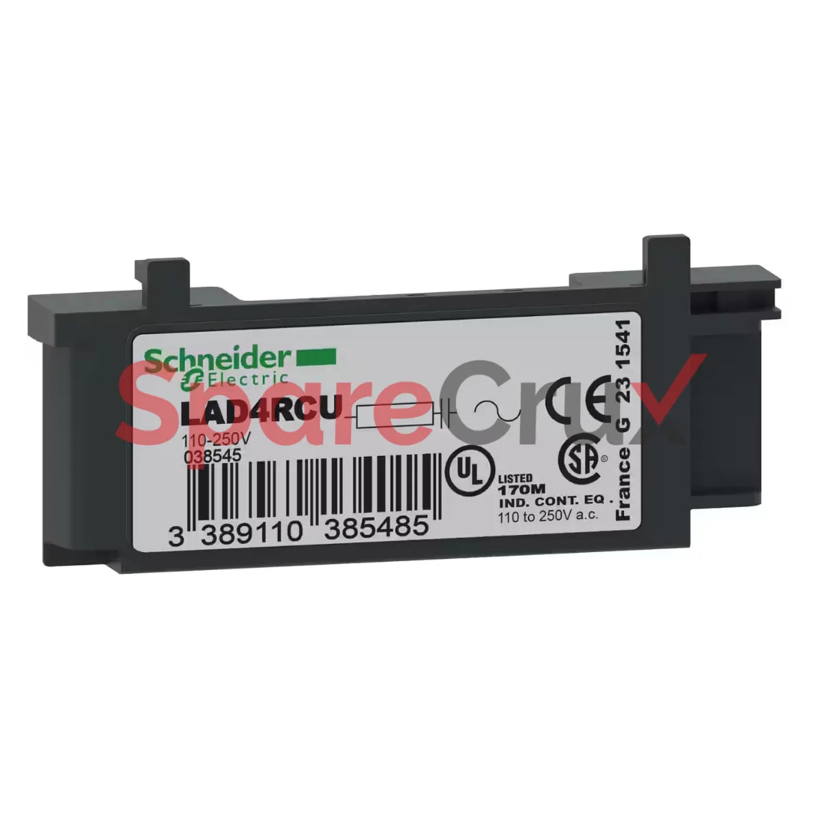 LAD4RCU | SCHNEIDER ELECTRIC |  RC Transient Suppressor 110 TO 250 VAC