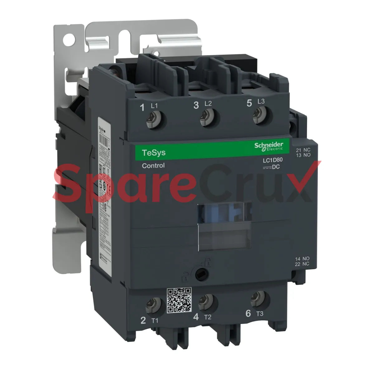 LC1D80FD | SCHNEIDER ELECTRIC | TeSys D contactor - 3P(3 NO) - AC-3 - <= 440 V 80 A - 110 V DC standard coil