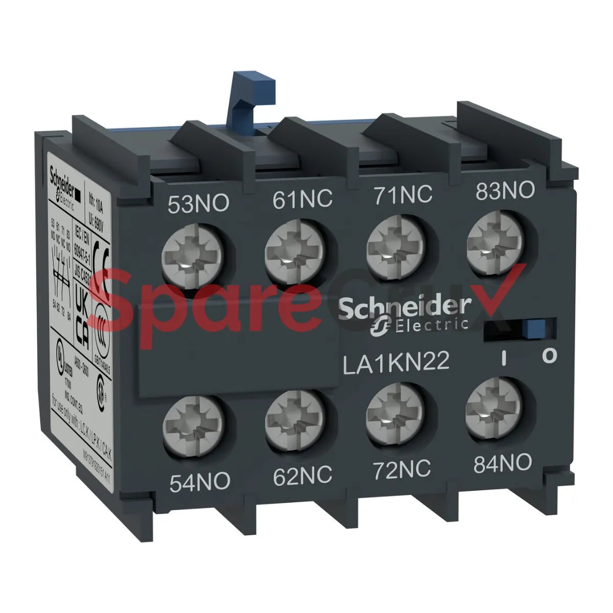 LA1 KN22 | SCHNEIDER ELECTRIC |  TeSys K - Auxiliary contact block - 2 NO + 2 NC - screw-clamps terminals