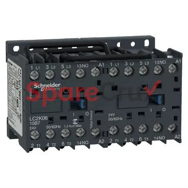 LC2K0910E7 | SCHNEIDER ELECTRIC | TeSys K Reversing Contactor - 3P - AC-3 <= 440 V 9 A - 1 NO - 48 V AC Coil