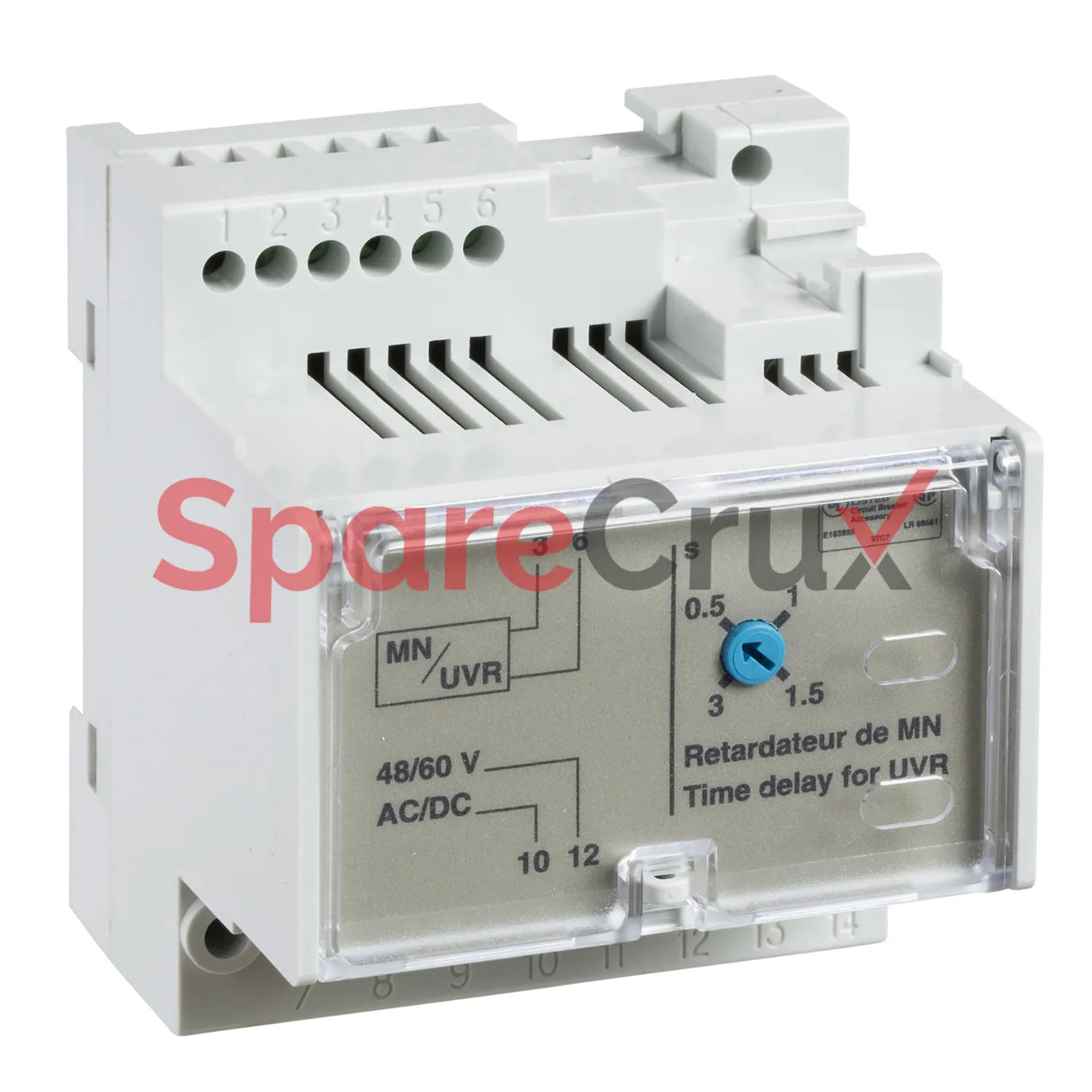 33683 | SCHNEIDER ELECTRIC | Adjustable Time Delay Relay for Voltage Release MN, 380-480 VAC 50/60 Hz, 380-480 VDC