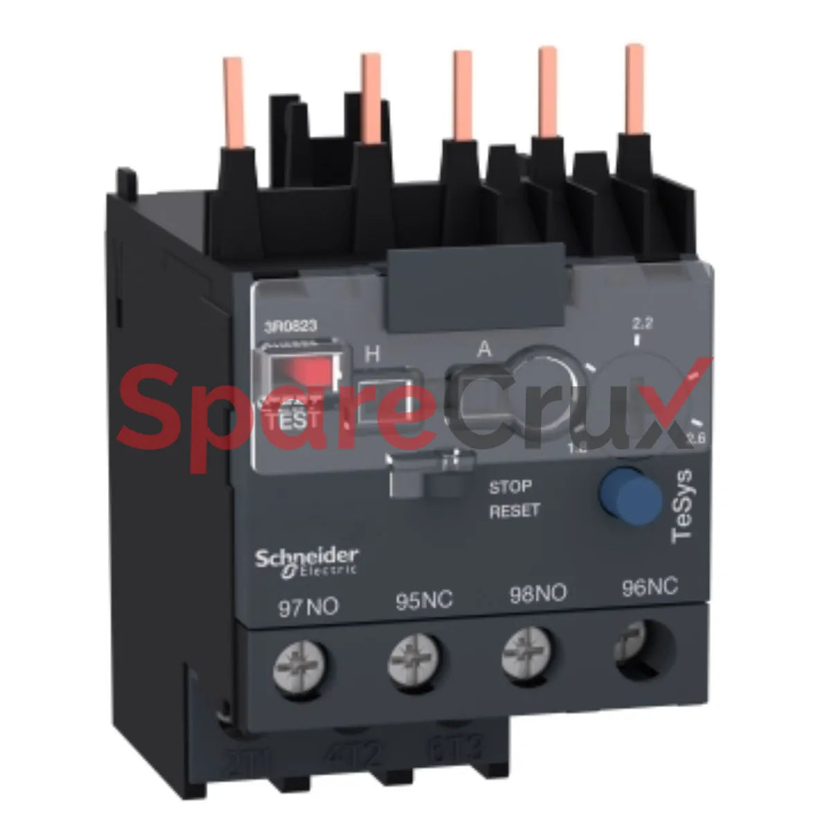 LR2 K0308 | SCHNEIDER ELECTRIC | TeSys K Differential Thermal Overload Relay, 1.8–2.6 A, Class 10A, 3‑Pole Motor Protection