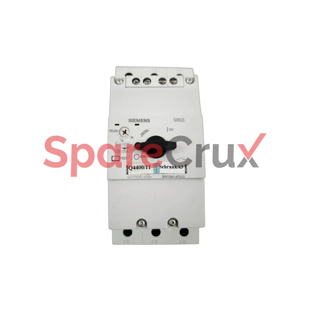 3RV1041-4FA10 | SIEMENS | S3 Motor Protection Circuit Breaker, Class 10 A-Release 28–40A, 520A Short-Circuit, Screw Terminal