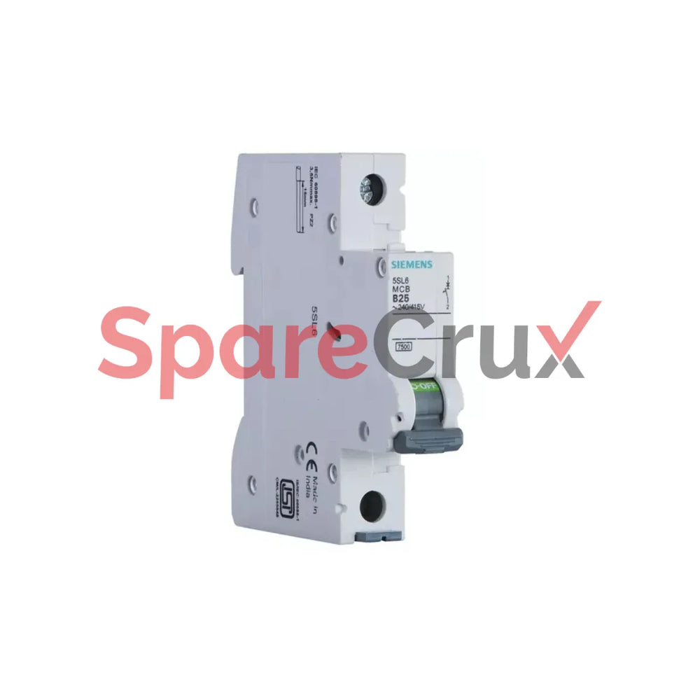 5SL4102-7RC | SIEMENS | Miniature Circuit Breaker 240/415 V 10kA, 1-pole, C, 2A