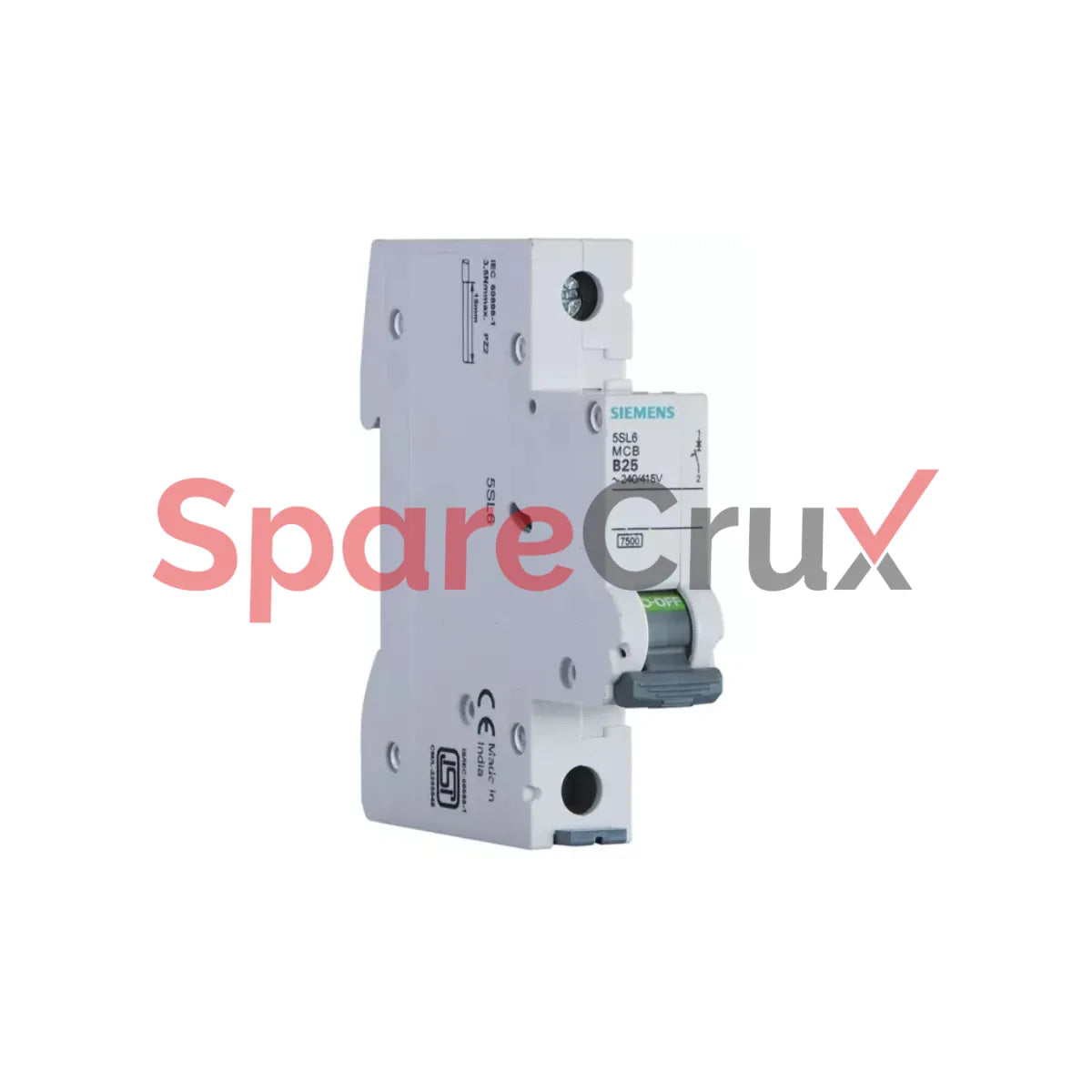 5SL4102-7RC | SIEMENS | Miniature Circuit Breaker 240/415 V 10kA, 1-pole, C, 2A