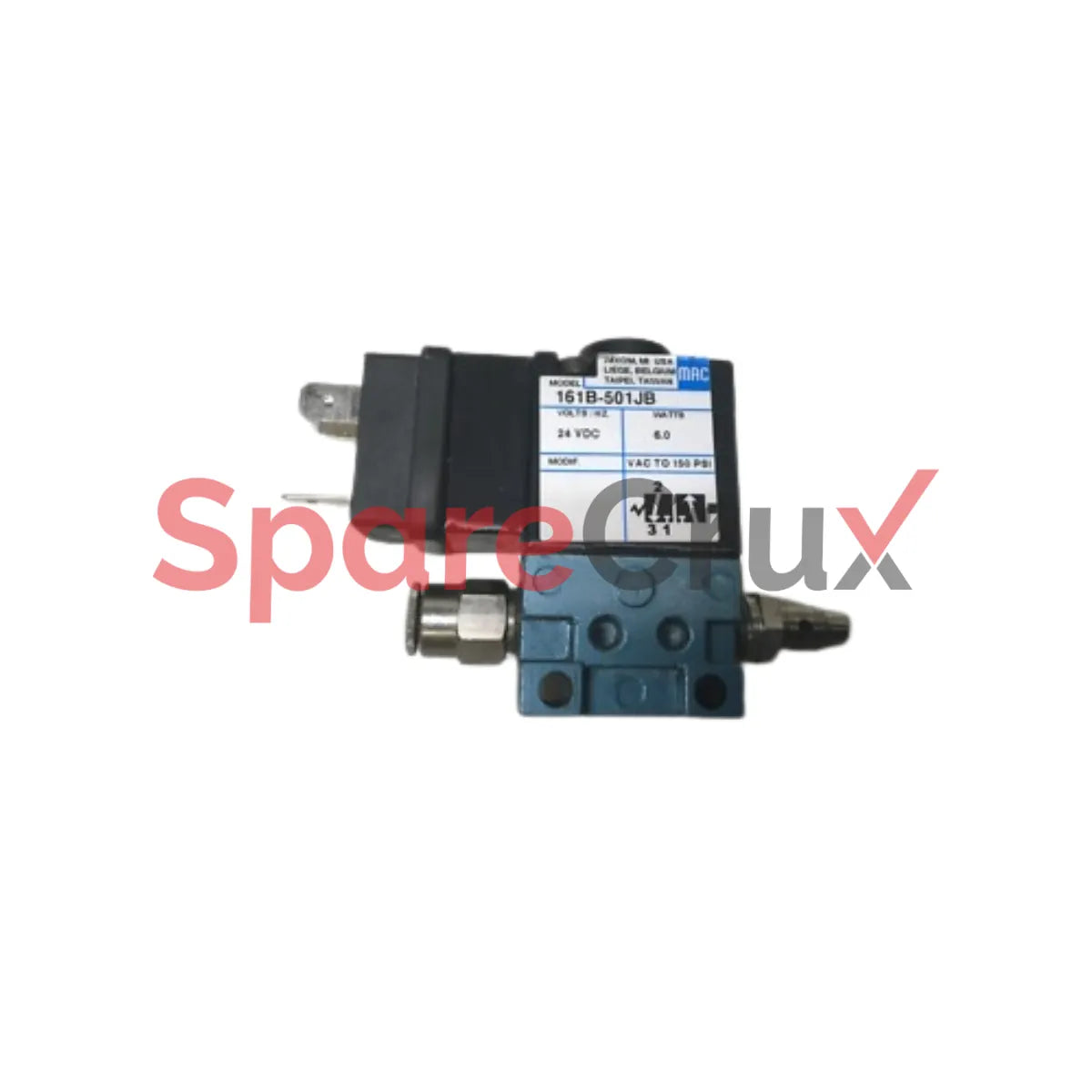 161B-501JB | MAC VALVES | Solenoid Valve 24VDC 6Watts