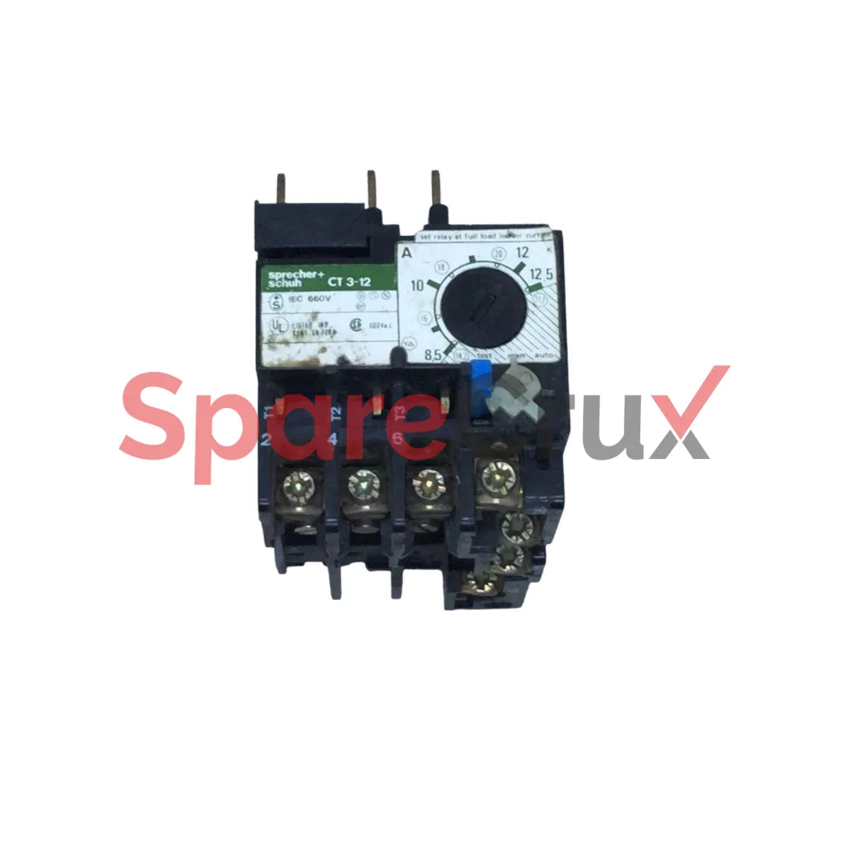 CT3-12 | SPRECHER+SCHUH | Overload Thermal Relay Setting Range: 8.5-12.5A 600VAC Max