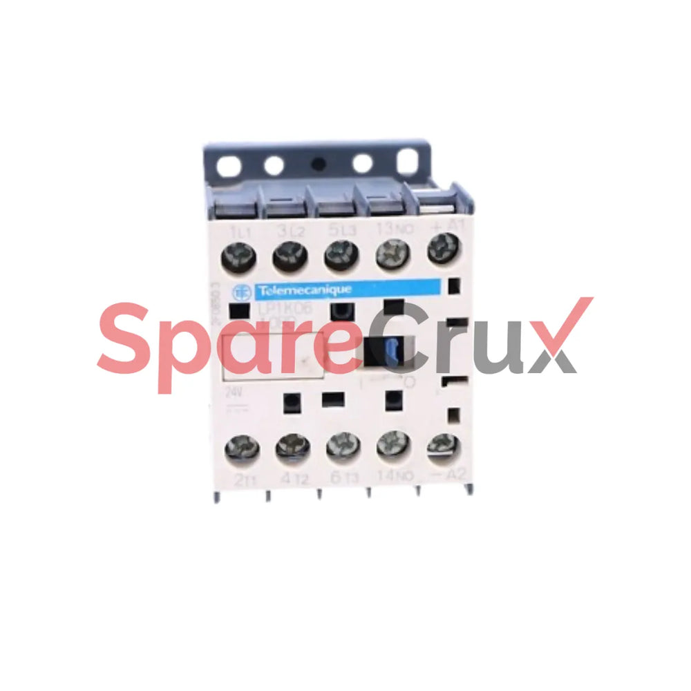 LP1K0610BD | TELEMECANIQUE SENSORS | Contactor, TeSys K, 3P, AC-3, ≤ 440V, 6A, 1 NO Auxiliary, 24VDC Coil