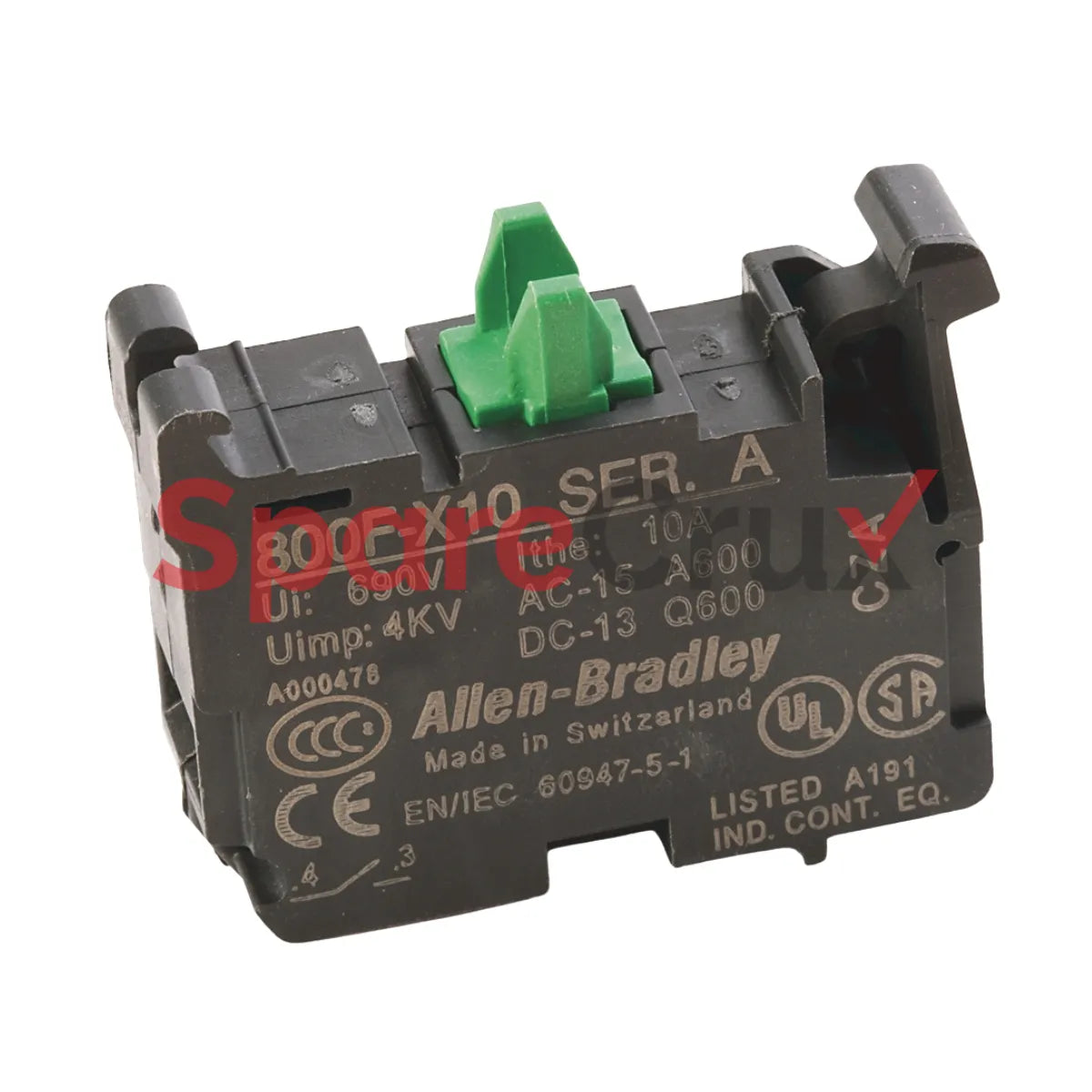 800F-X10 | ALLEN BRADLEY | 22 mm Contact Block 800F PB
