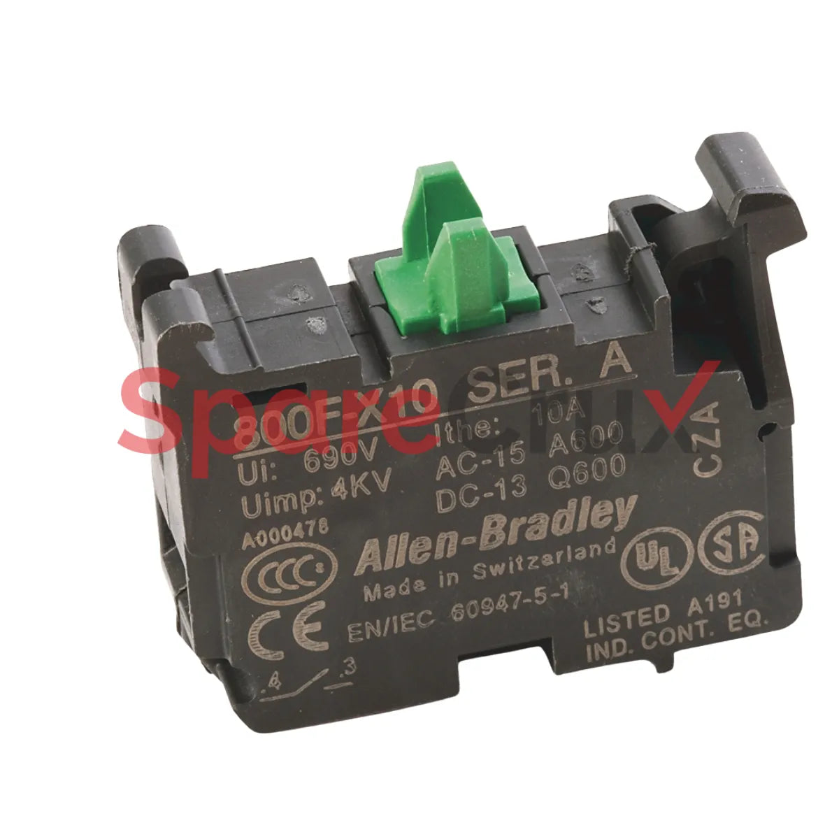 800F-X10V | ALLEN BRADLEY | 22mm Contact Block 800F PB