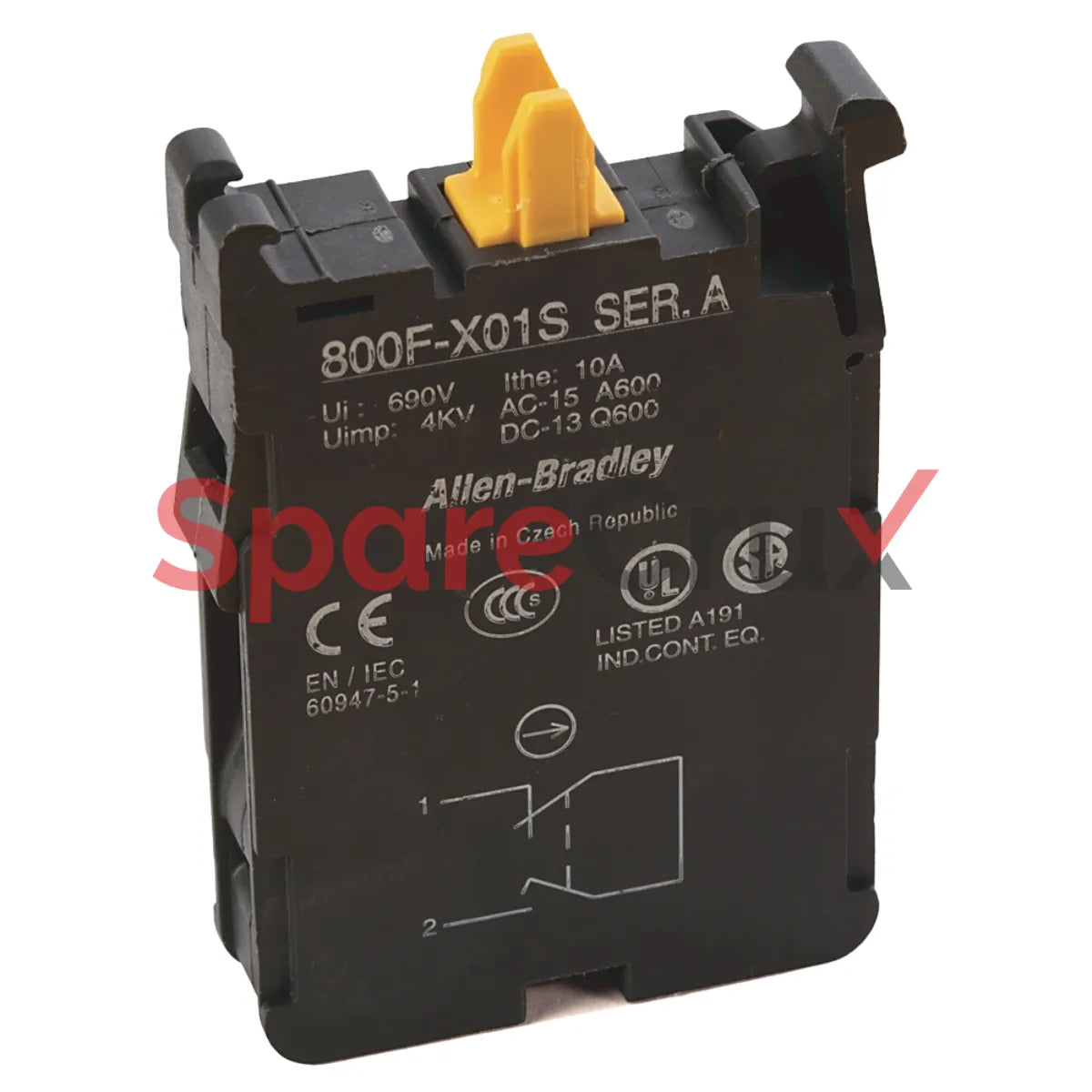 800F-X01S | ALLEN BRADLEY | 22mm Contact Block 800F PB