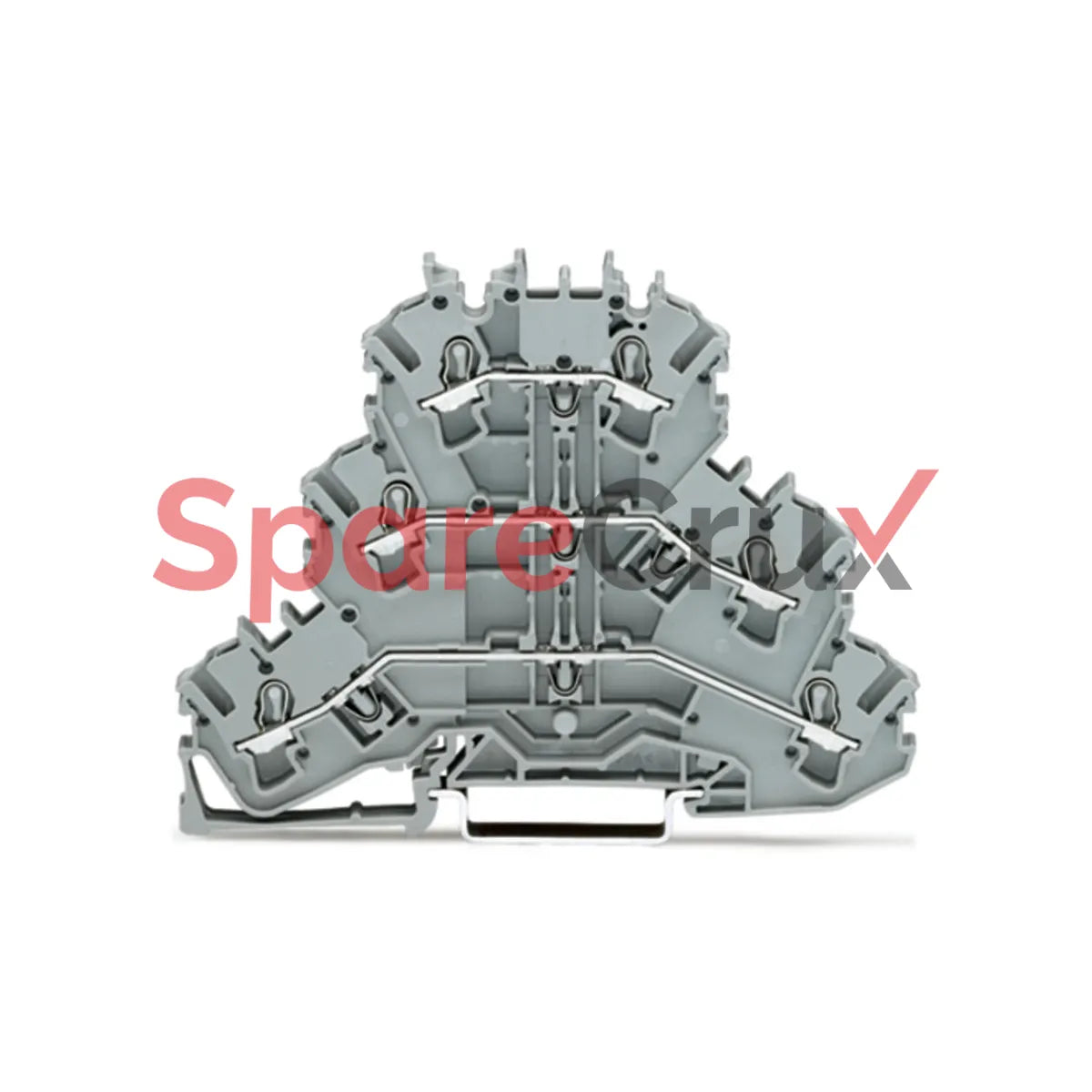 2002-3201 | WAGO | Triple-deck Terminal Block, Through Terminal Block DIN-rail 35 x 15 And 35 x 7.5, 2.5 mm², Push-in CAGE CLAMP®, 2,50 mm², Gray