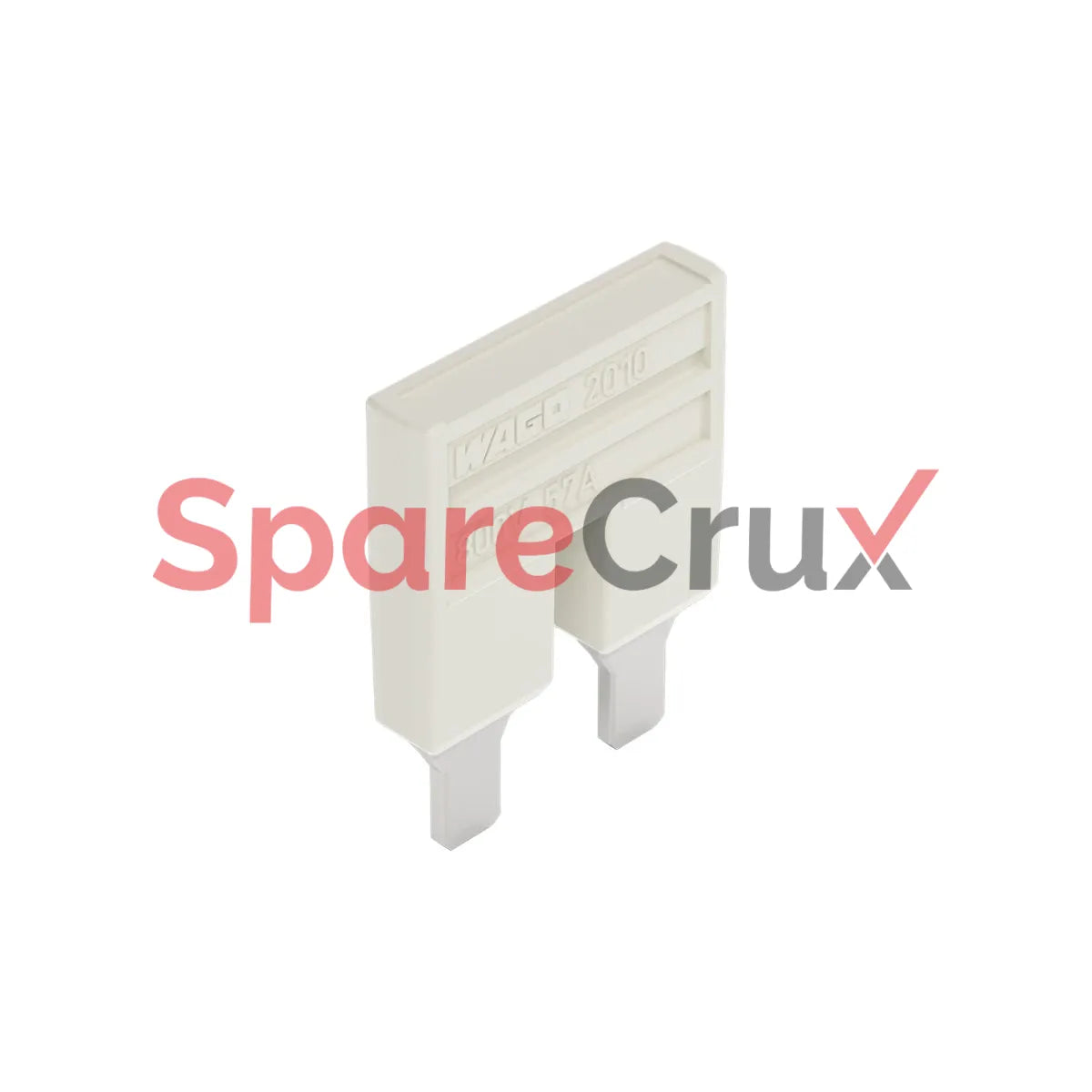 2016-402 | WAGO | 2-Way Insulated Jumper for Rail-Mount Terminal Blocks, Light Gray