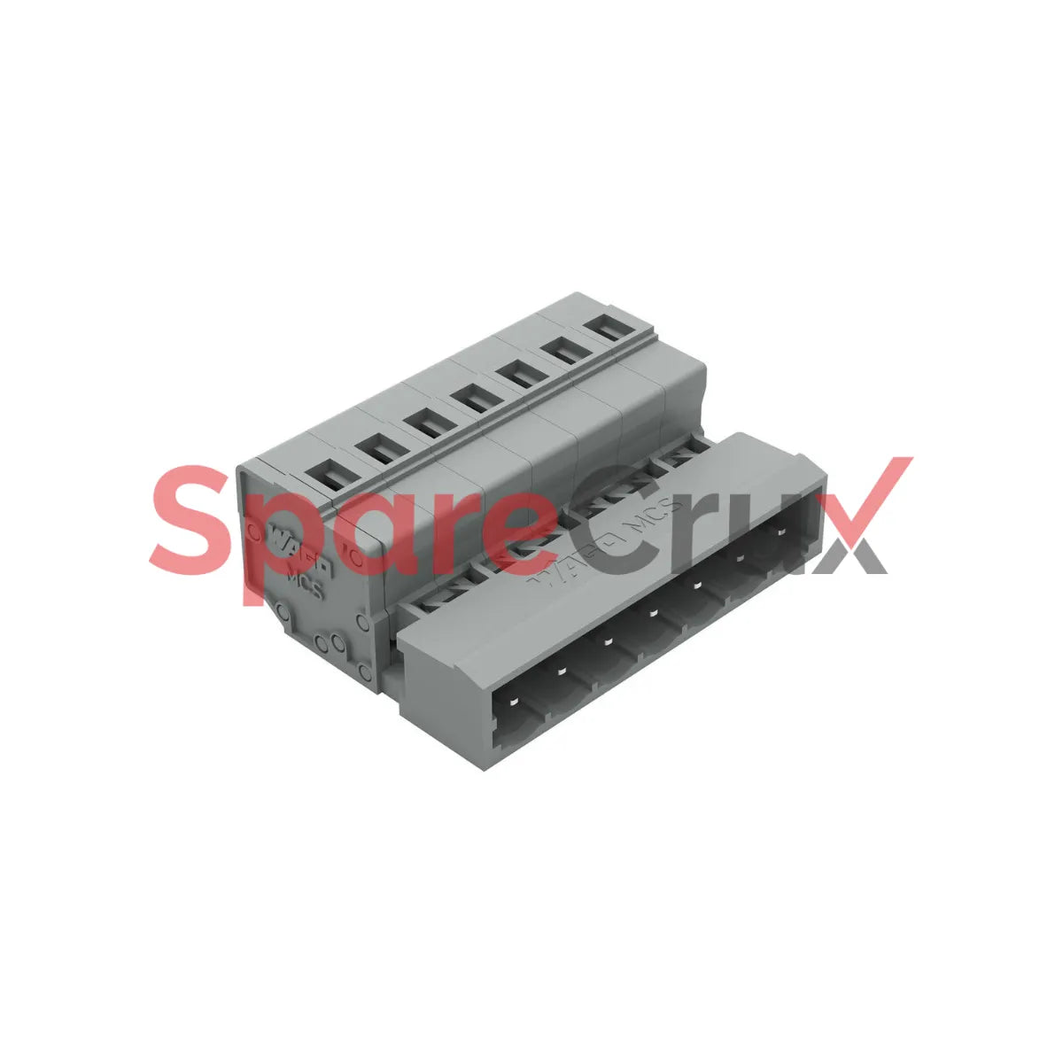 231-607 | WAGO | 1-Conductor Male Connector, 7-Pole, 2.5 mm², 5 mm Pitch, CAGE CLAMP®, Gray