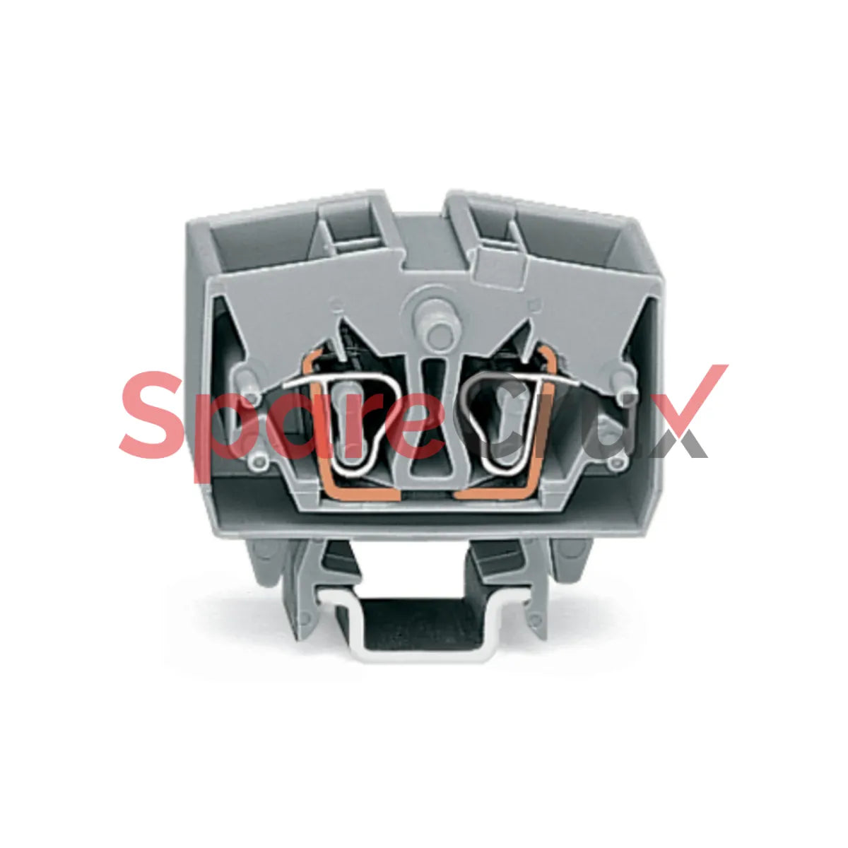 264-721 | WAGO | 4-conductor Miniature Through Terminal Block, 2.5 mm², With Test Option; Center Marking, for DIN-15 rail, CAGE CLAMP® 2,50 mm² Gray