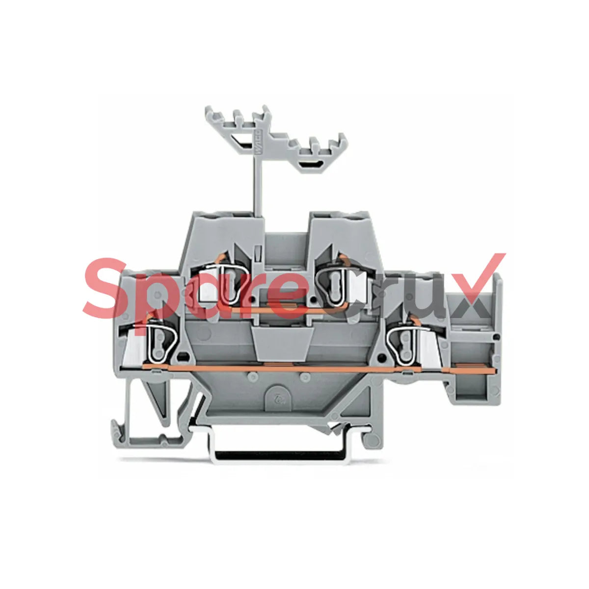 280-520 | WAGO | "Double-Deck Terminal Block, Through/Through, 2.5 mm², CAGE CLAMP®, Gray/Gray, DIN-rail"