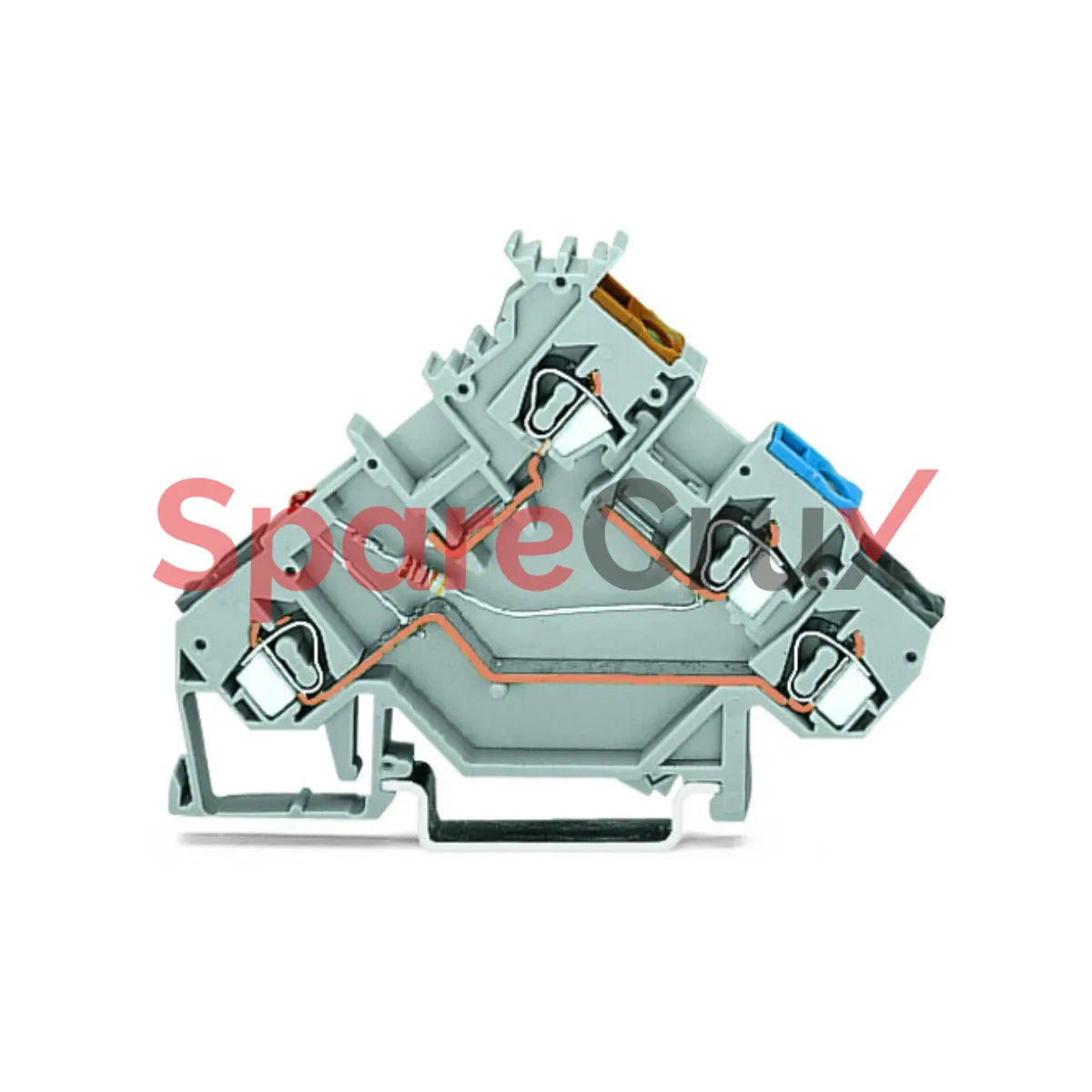 280-577 | WAGO | 4-conductor Sensor Supply Terminal Block 2.5 mm² 2,50 mm²; Gray