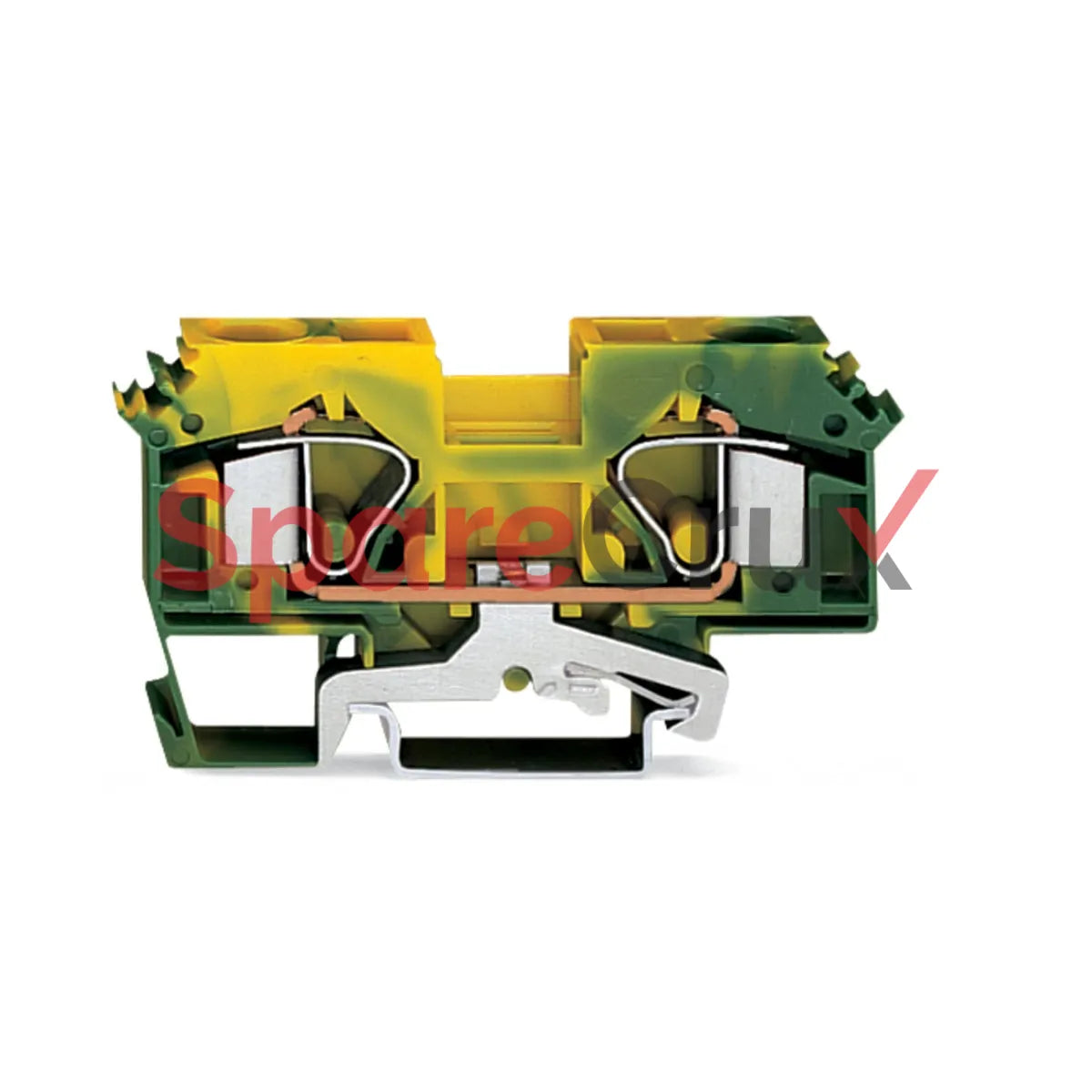 283-607 | WAGO | 2-Conductor Ground Terminal Block, 16 mm², CAGE CLAMP®, Green-Yellow, DIN Rail