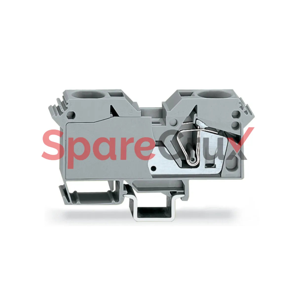 285-601 | WAGO | 2-conductor Through Terminal Block, 35 mm² DIN 35 x 15 Rail, CAGE CLAMP®, 35,00 mm², Gray