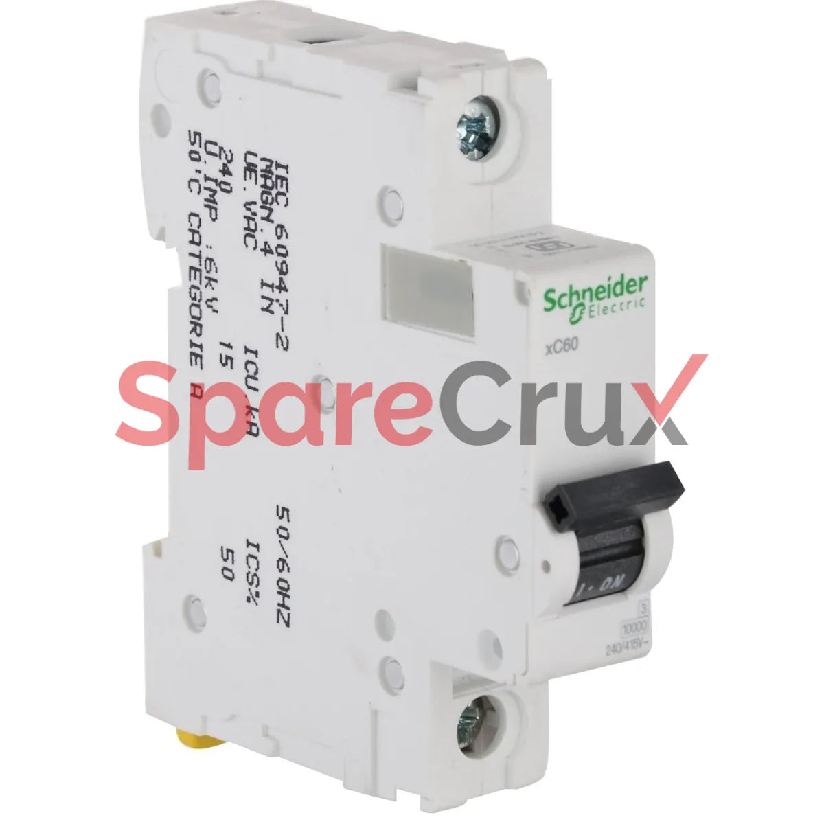 A9N1P02C | SCHNEIDER ELECTRIC |  Acti 9 xC60 Single‑Pole MCB, 2 A, C‑Curve, 10 kA Breaking Capacity