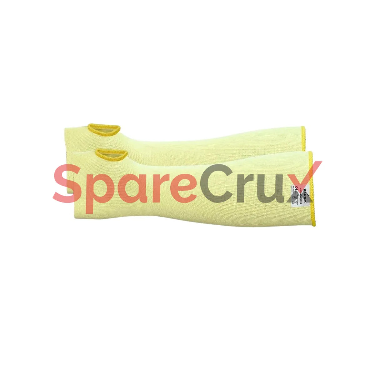 HS 703(TH) | KARAM | Arm Protection Para-aramid yarn Yellow with Thumb Hole
