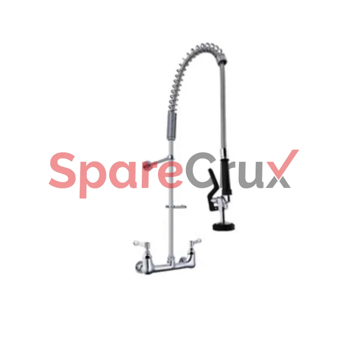 ZPRFW3 | ZEPHYR | Brass & Zinc Alloy Black Pre Rinse Wall Mounted Faucet without Faucet