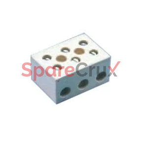 Cb4/3H | Connectwell 2.5 Sq.mm 3 Pole Ceramic Terminal Block With Mounting Hole 500 V