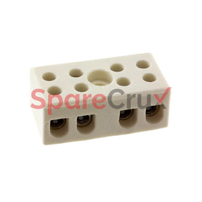 Cb6/4H | Connectwell 4 Sq.mm Pole Ceramic Terminal Block With Mounting Hole 630 V