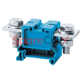 Cbb120Bu | Connectwell 120 Sq.mm Feed Through Bolt/Nut Type Terminal Block In Blue Colour