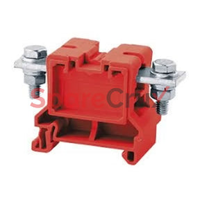 Cbb120R | Connectwell 120 Sq.mm Feed Through Bolt/Nut Type Terminal Block In Red Colour
