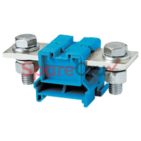Cbb150Bu | Connectwell 150 Sq.mm Feed Through Bolt/Nut Type Terminal Block In Blue Colour