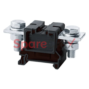 Cbb95Bk | Connectwell 95 Sq.mm Feed Through Bolt/Nut Type Terminal Block In Black Colour
