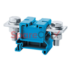 Cbb95Bu | Connectwell 95 Sq.mm Feed Through Bolt/Nut Type Terminal Block In Blue Colour