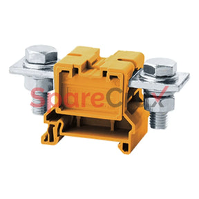 Cbb95Y | Connectwell 95 Sq.mm Feed Through Bolt/Nut Type Terminal Block In Red Colour
