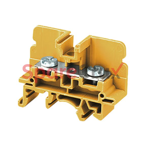 Cbs4Uy | Connectwell 10 Sq.mm Stud Type Terminal Block In Yellow Colour