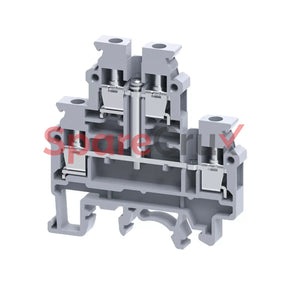 Cdl4Un(I.s) | Connectwell 4 Sq.mm Internally Shorted Double Level Terminal Block In Grey
